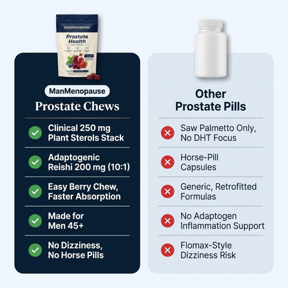 ManMenopause Prostate Chews vs Other Prostate Pills